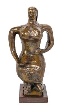 Abbott Pattison, (American, 1916-1999), Untitled (Seated Woman)