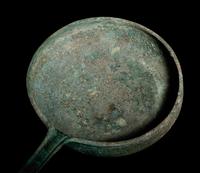 A South Italian Bronze Patera with Strap Handle