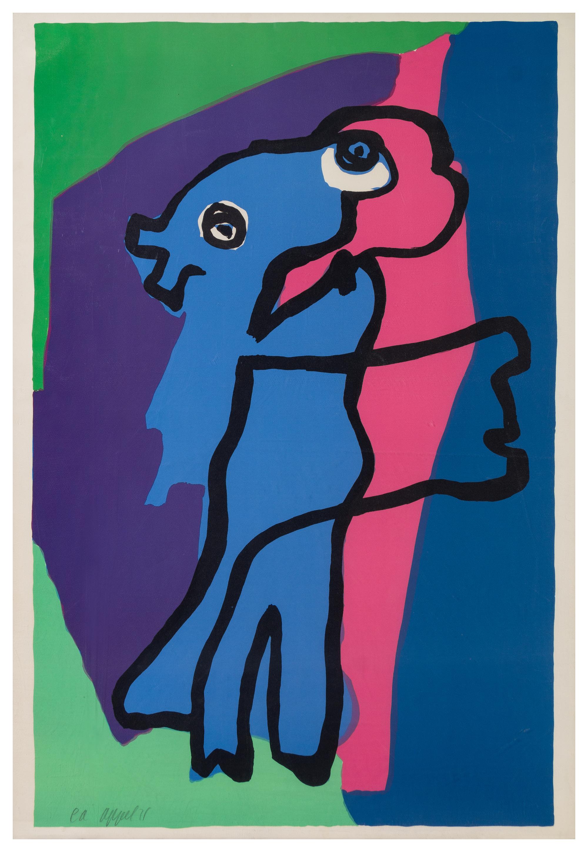 Karel Appel, (Dutch, 1921-2006), Walking Alone, 1971