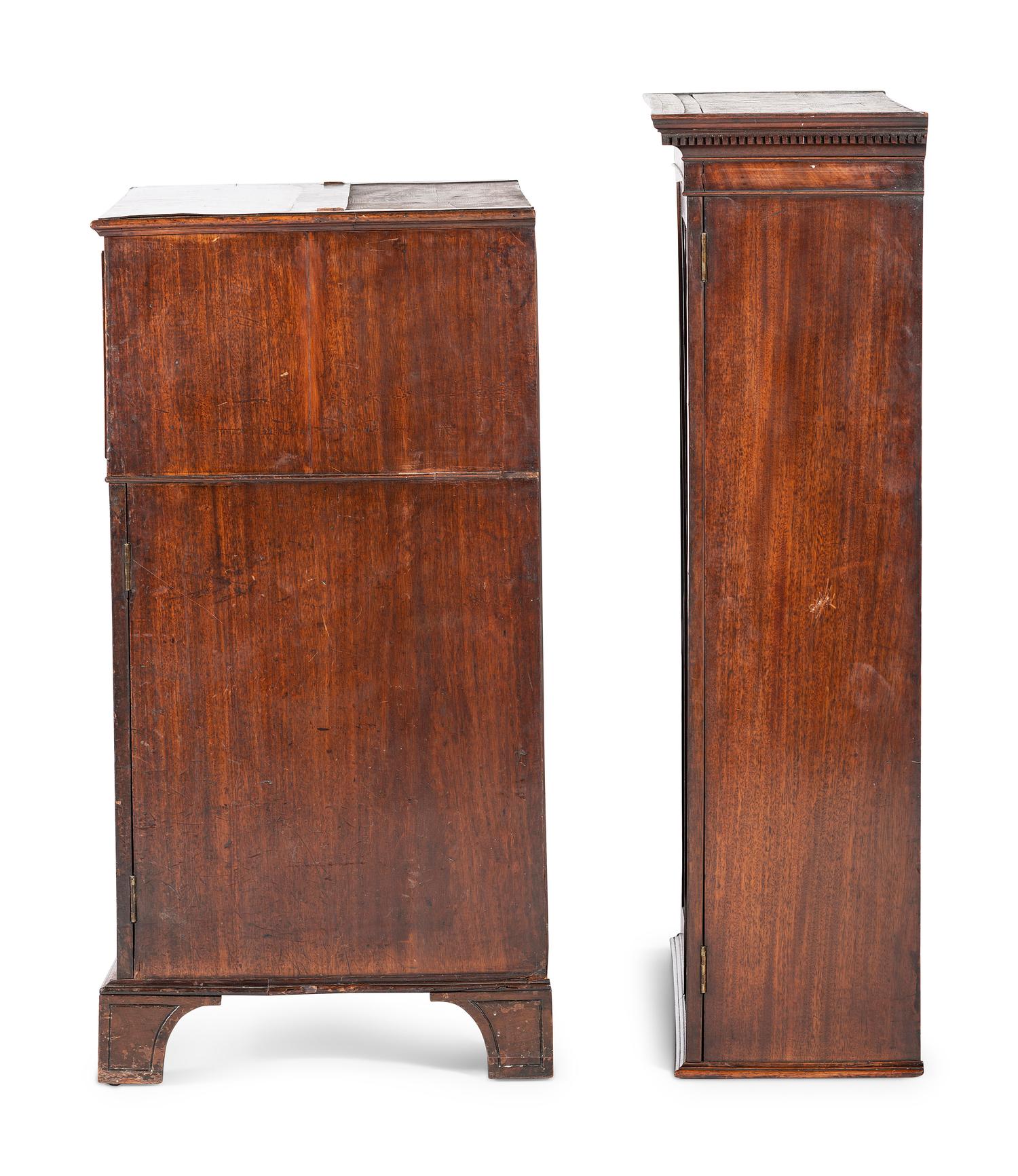 A George III Mahogany Secretary Bookcase