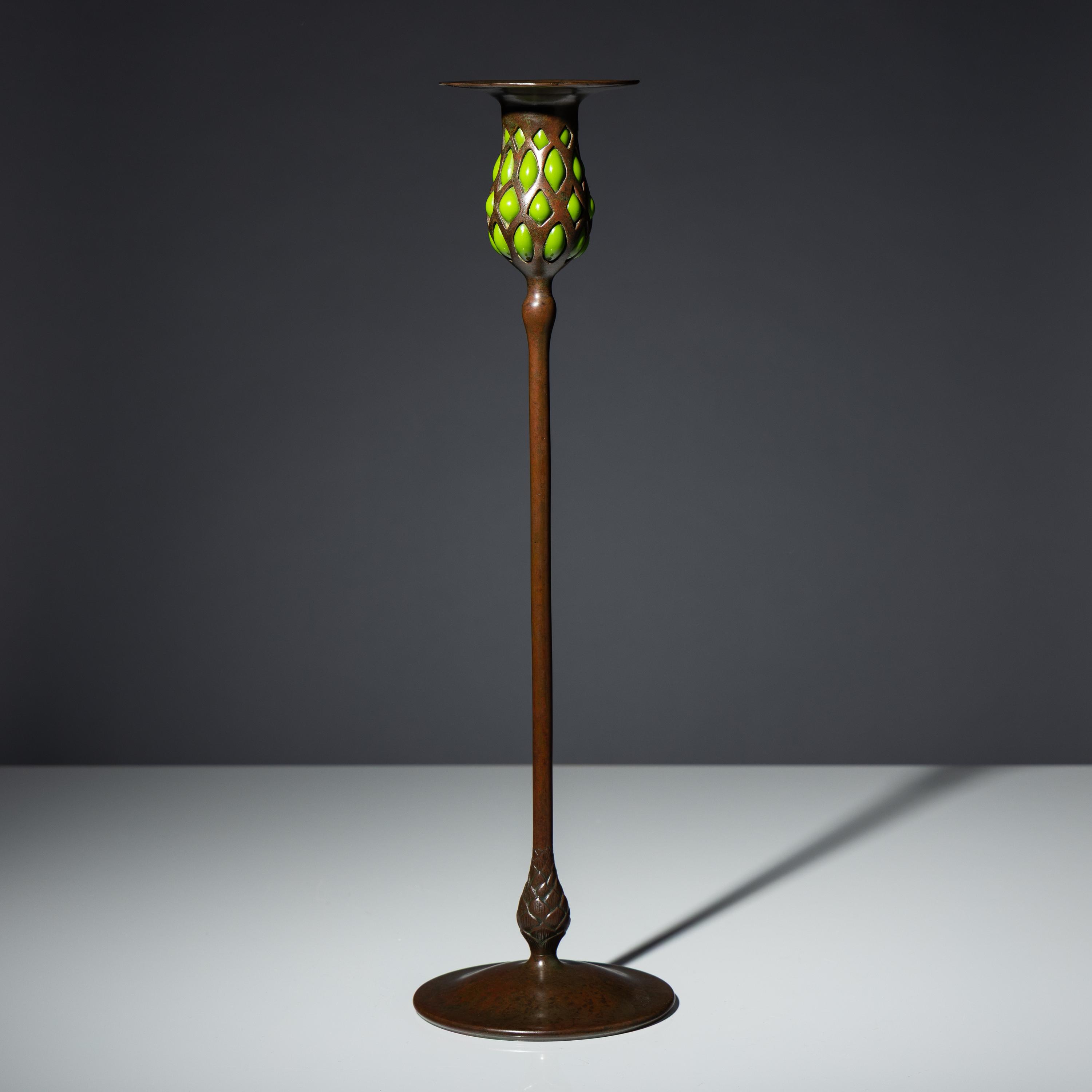 Blown-out candlestick, c. 1910