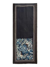 Eight Chinese Embroidered Silk Panels