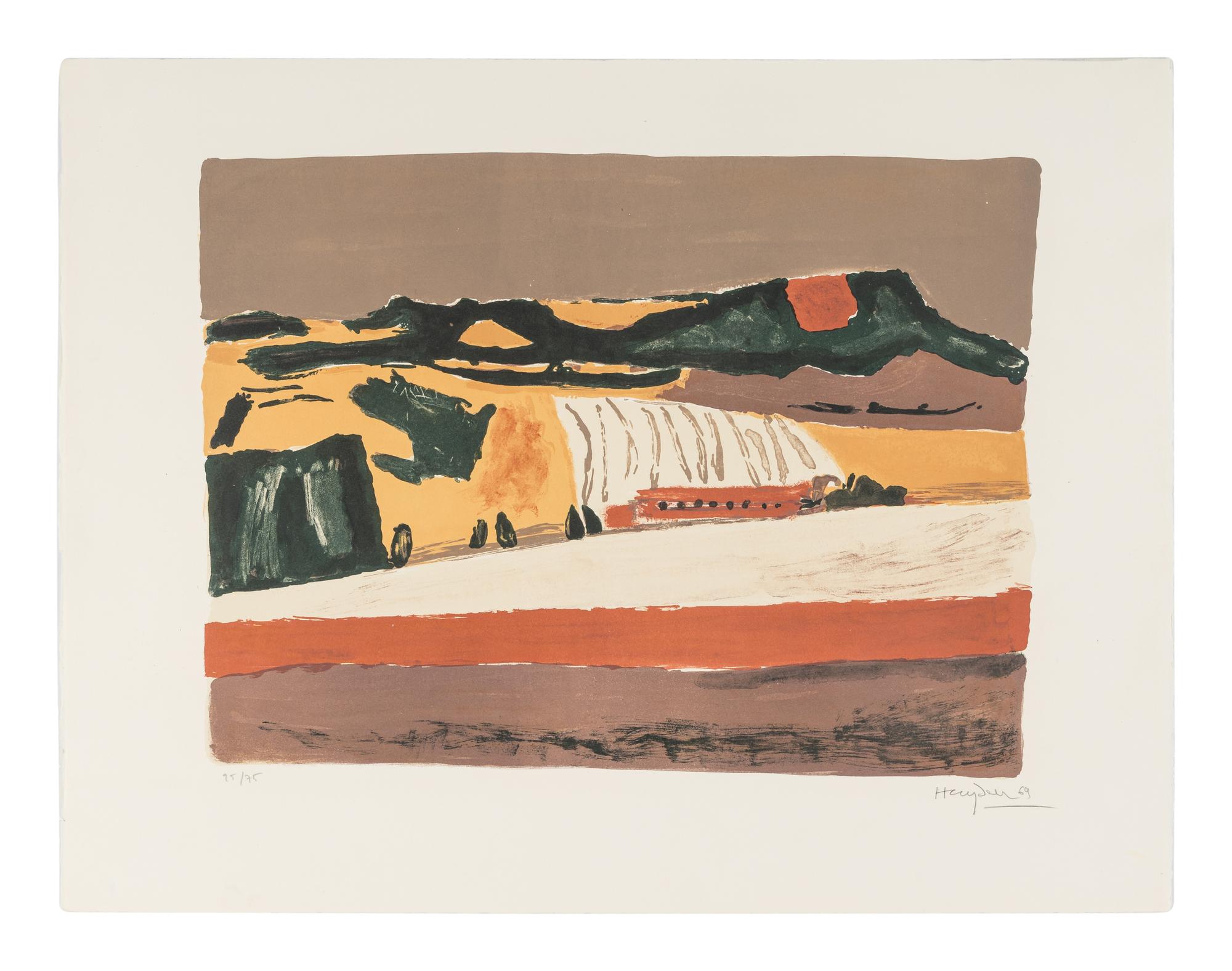 A Group of Four Prints ( Untitled Blue Landscape; Paysage; Nature Morte; Cortablon) , 1969