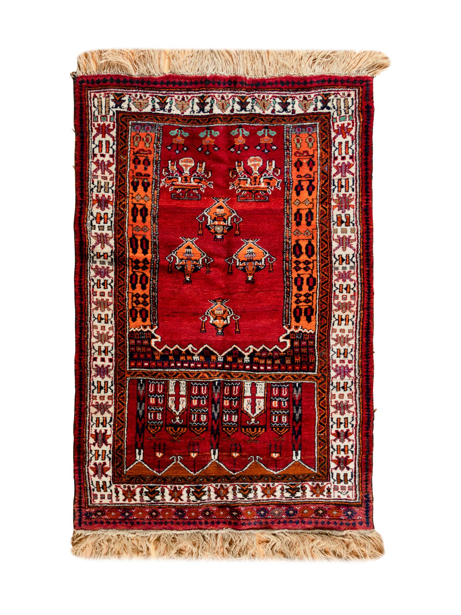 A Turkish Wool Prayer Rug