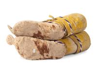 Apache Child's Beaded Boot Moccasins, with Yellow Ochre