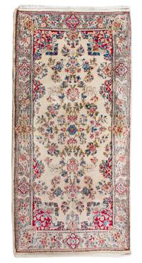 A Kirman Wool Rug 4 feet 10 inches x 2 feet 6 inches. — MID 20TH CENTURY