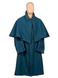 [MILITARIA]. Civil War-era enlisted overcoat with modifications.