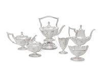 An American Silver Six-Piece Tea and Coffee Service
