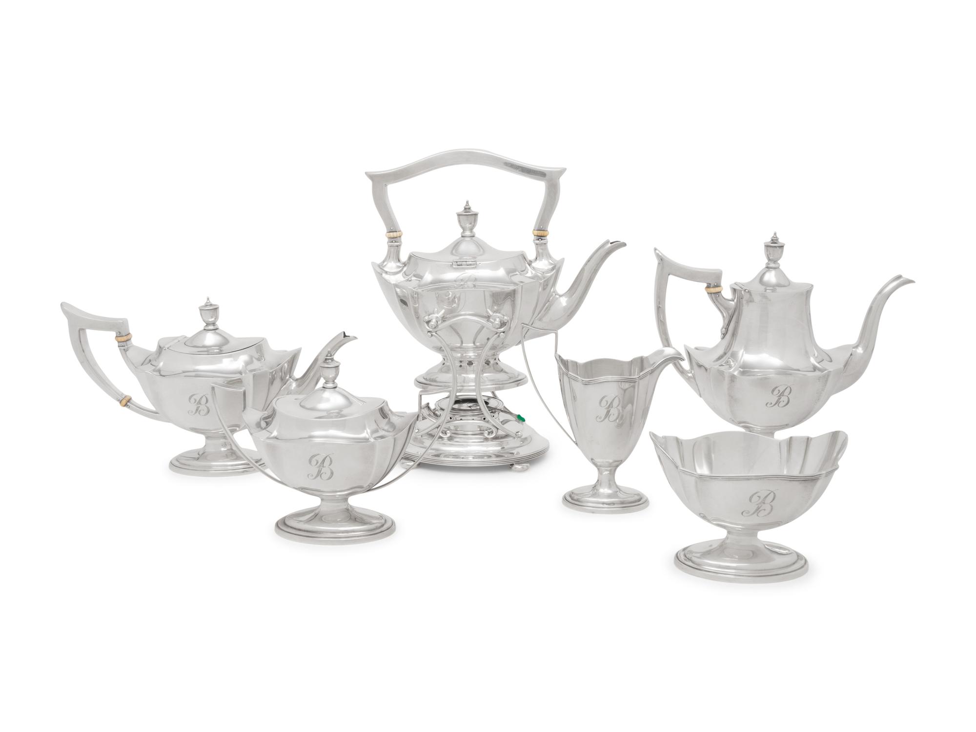 An American Silver Six-Piece Tea and Coffee Service