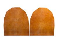 A Pair of Art Deco Figured Maple Twin-size Headboards — 20TH CENTURY
