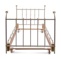 A Pair of Empire Style Steel and Brass Daybed