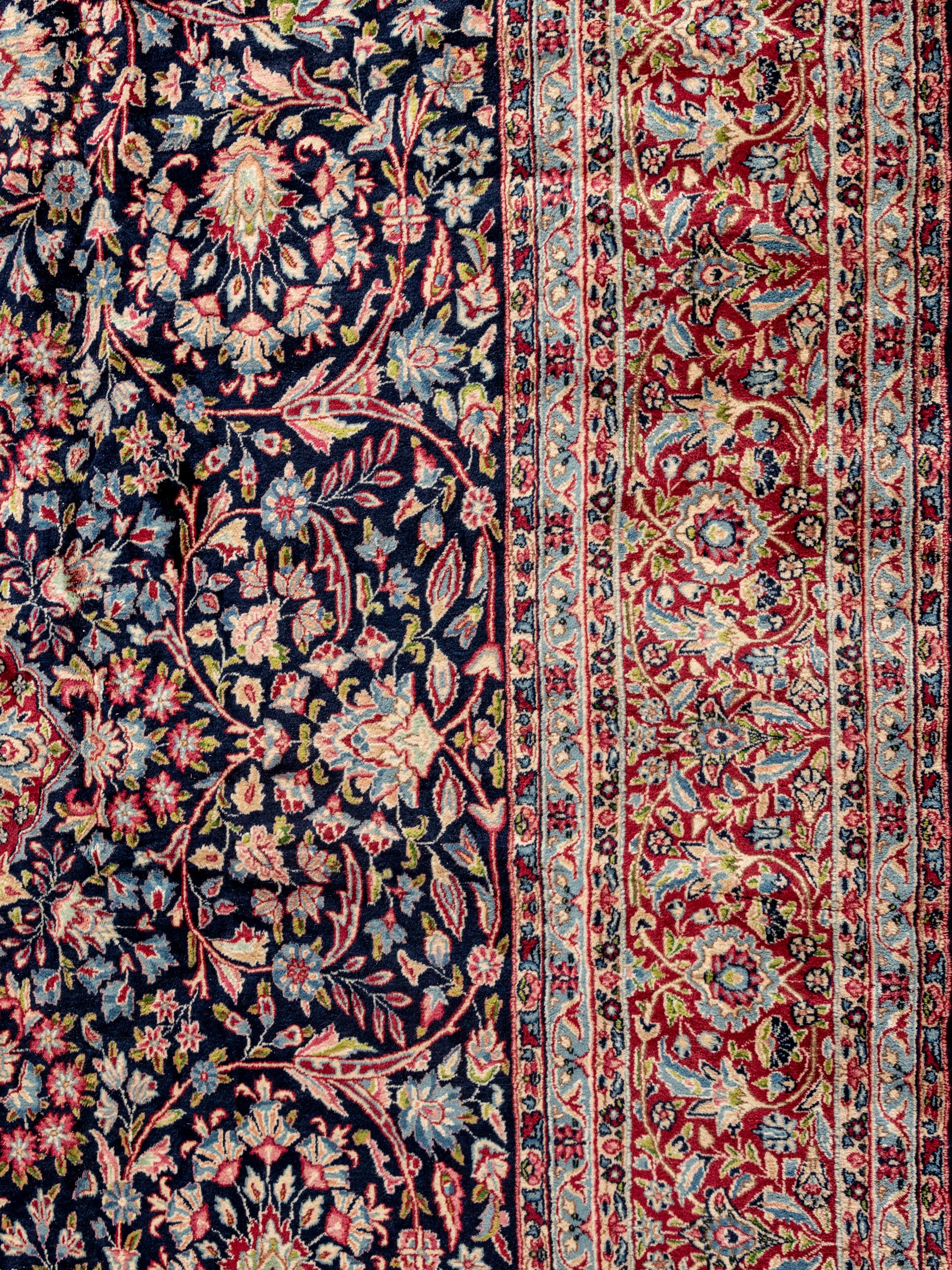 A Kirman Wool Rug