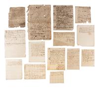 [COMMERCE]. A group of receipts and documents related to Englishmen John and William Angell, Esq., Richard Green, and others, including: