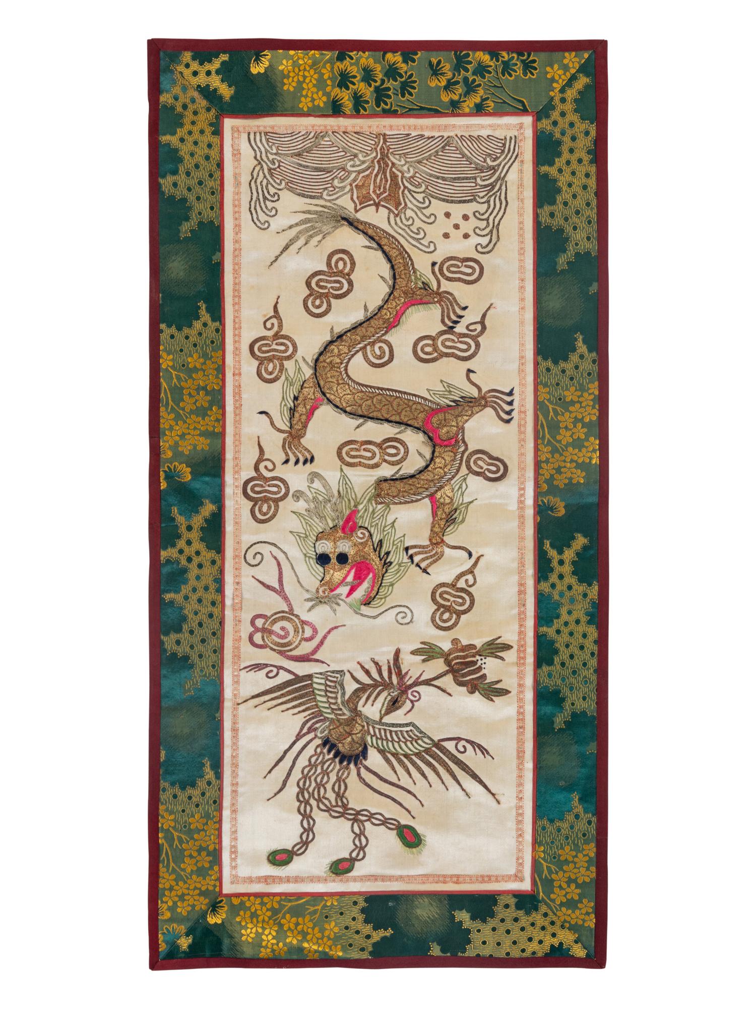 Nine Chinese Embroidered Silk Articles