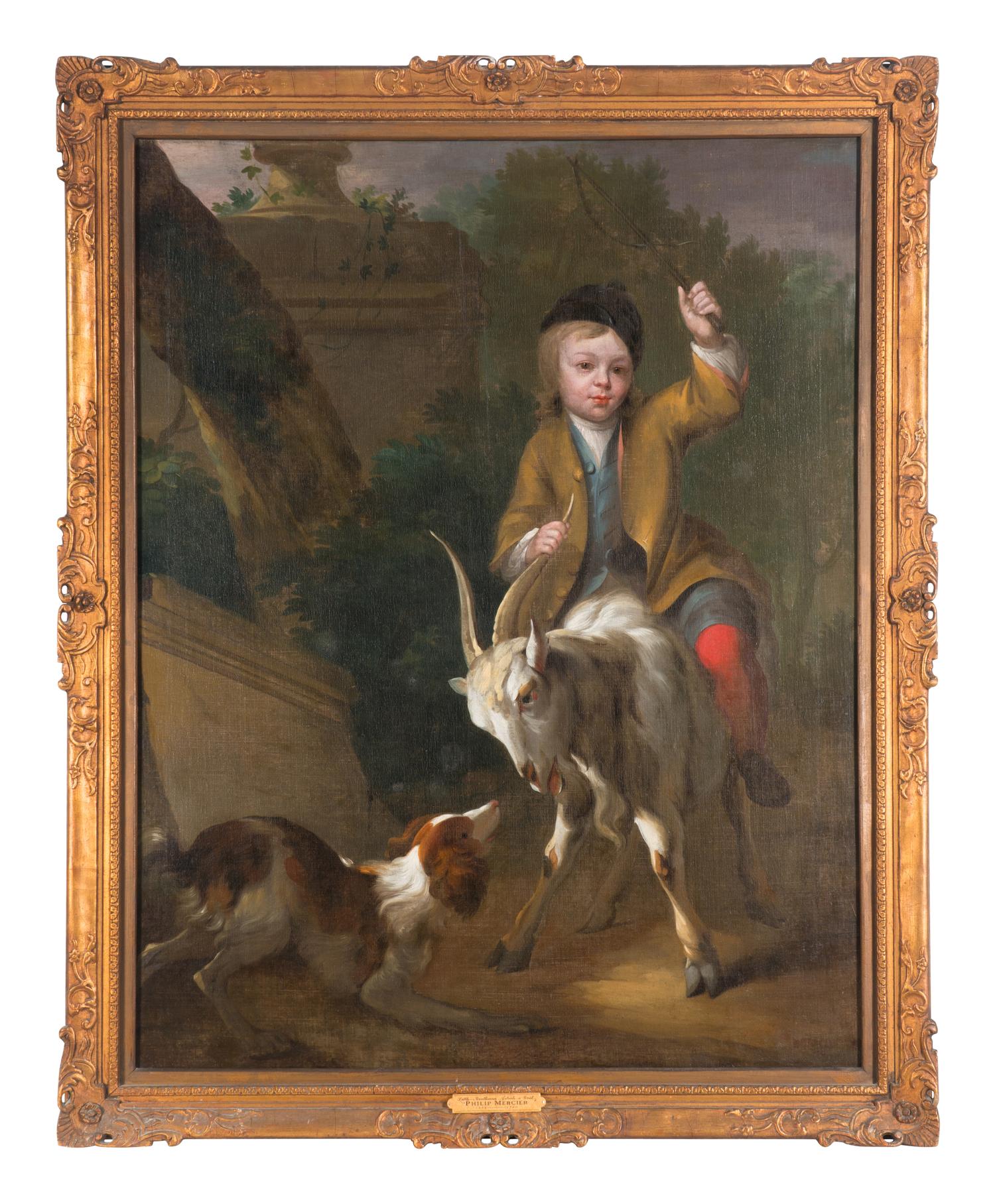Boy Astride a Goat