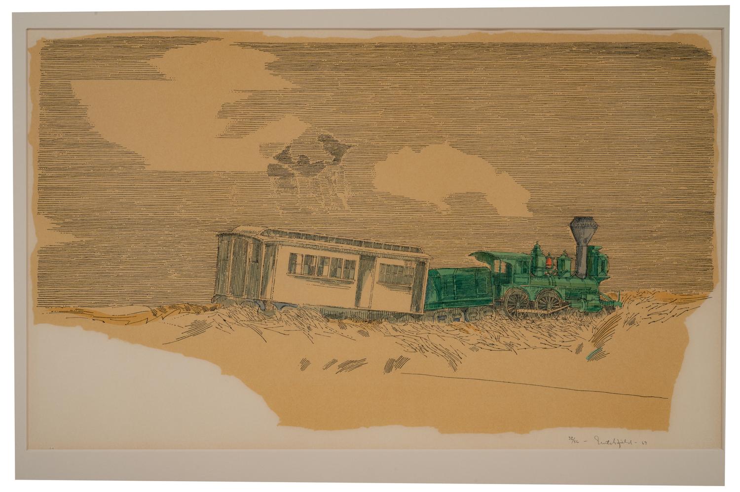 William Crutchfield (American, b. 1932) Four Lithographs from Americana Suite