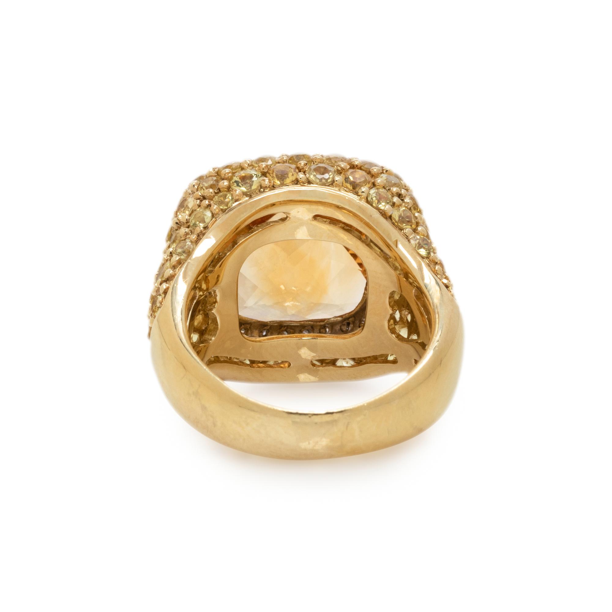 SONIA B., CITRINE, DIAMOND AND YELLOW SAPPHIRE SET