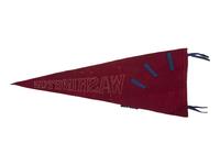 [WILSON, Woodrow (1856-1924)]. Second inauguration pennant with portrait. 1917.