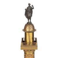 A Grand Tour Gilt Bronze Model of the Vendôme Column