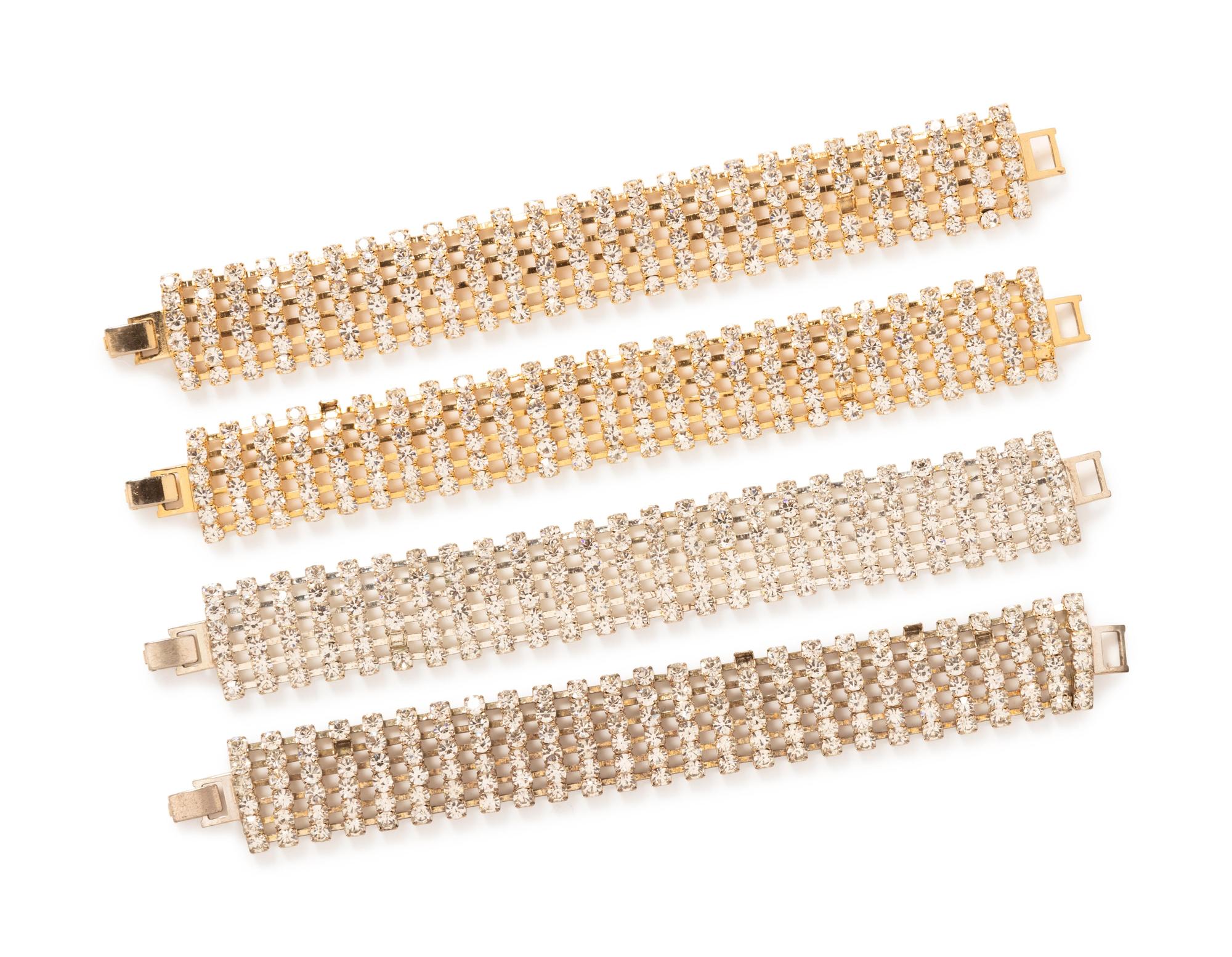 Assortment of Rhinestone Jewelry, 1970-90s