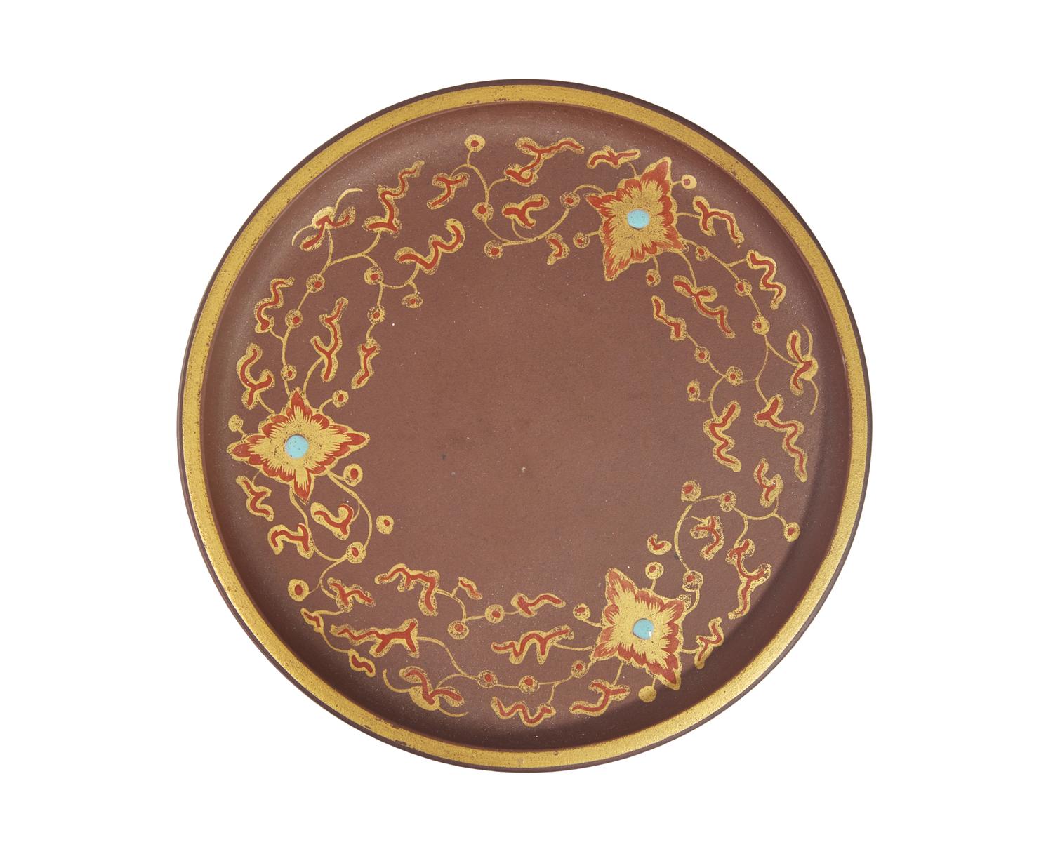 A Wedgwood Brown Jasperware Stand