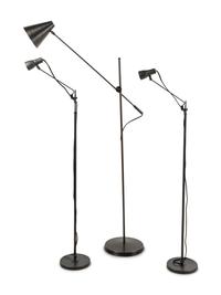 Three Contemporary Cantilever Floor Lamps