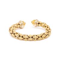BICOLOR GOLD CUFF BRACELET