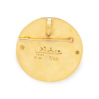 AFTER PABLO PICASSO, HIGH KARAT GOLD MEDALLION