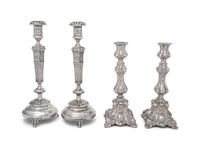 Two Pairs of Polish Candlesticks