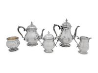 An American Silver Five-Piece Tea and Coffee Service