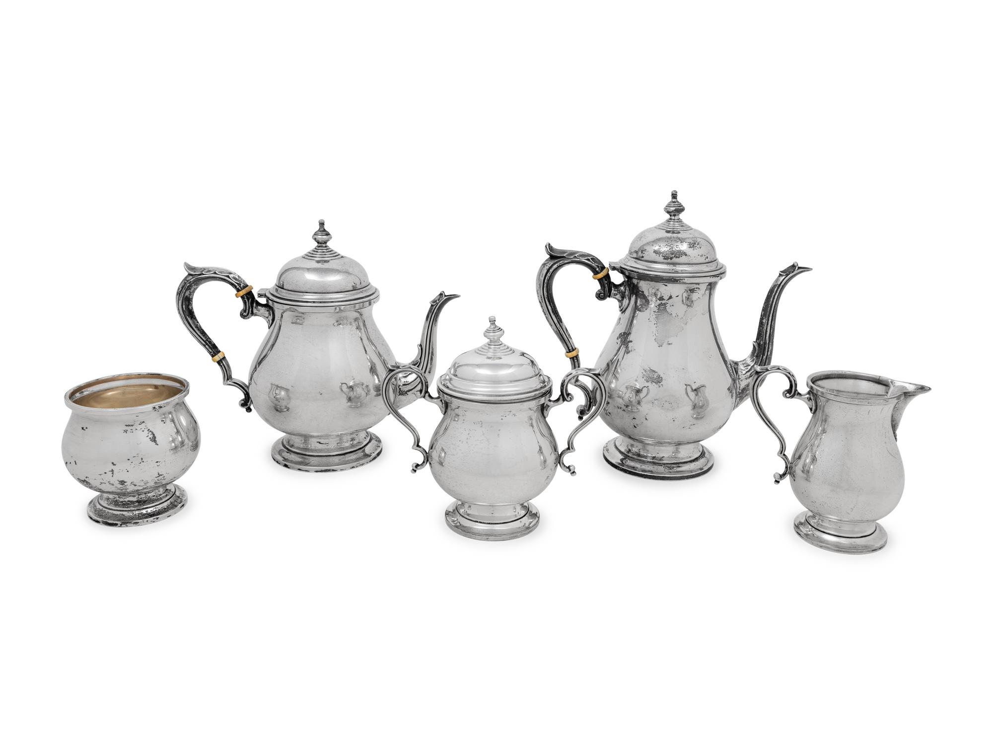 An American Silver Five-Piece Tea and Coffee Service
