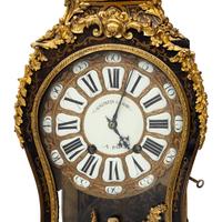 A Louis XV Boulle Marquetry and Gilt Bronze Mounted Bracket Clock