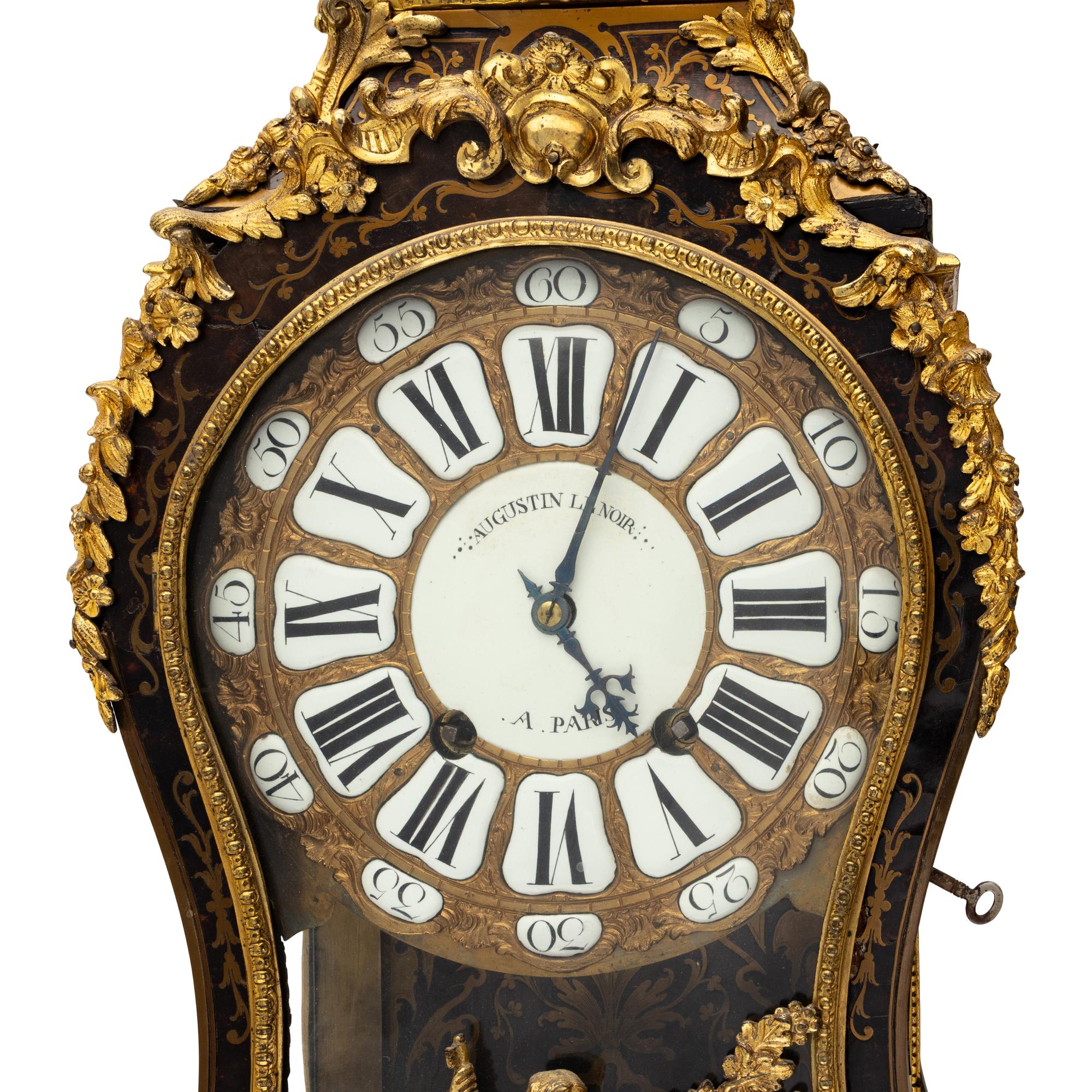 A Louis XV Boulle Marquetry and Gilt Bronze Mounted Bracket Clock