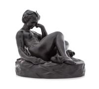 A Wedgwood Basalt Figure Height 9 1/2 x width 11 inches. — 19TH CENTURY