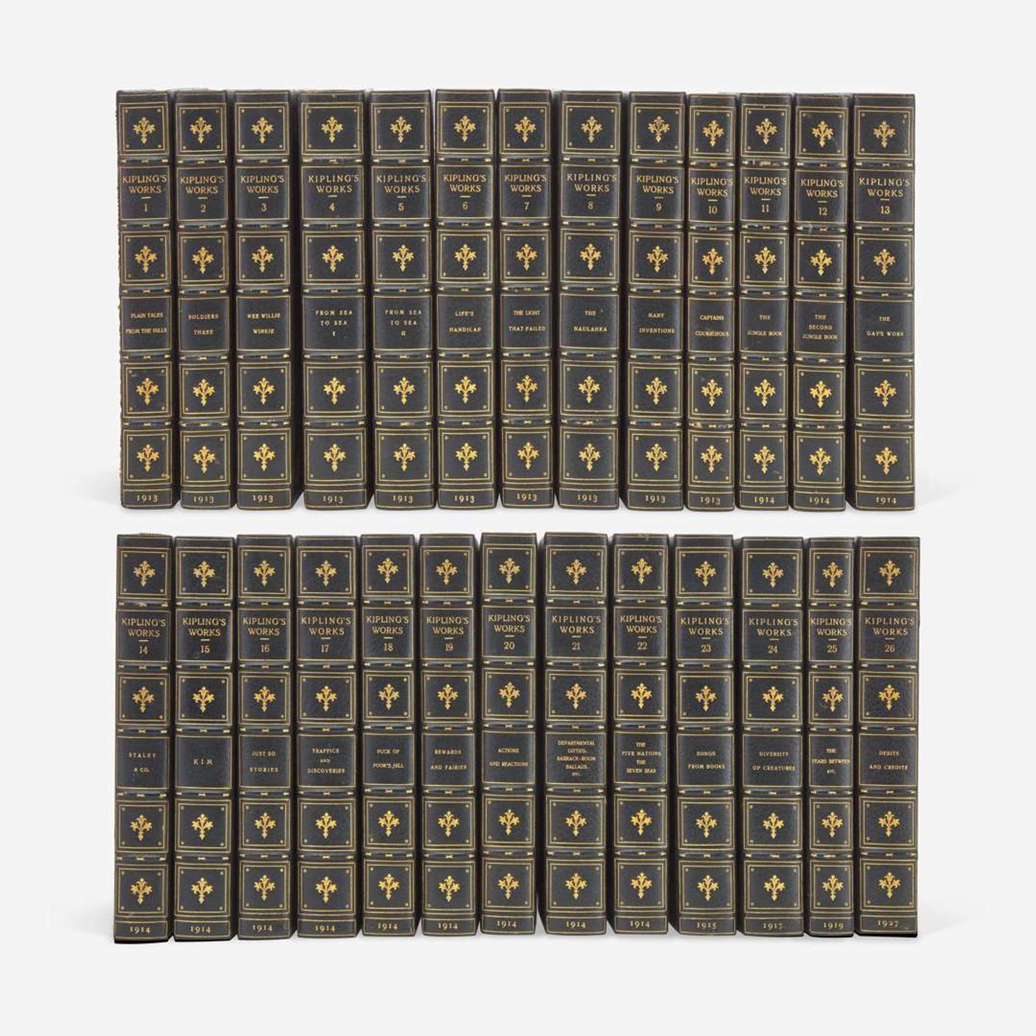 [Fine Bindings] Kipling, Rudyard The Works of Rudyard Kipling