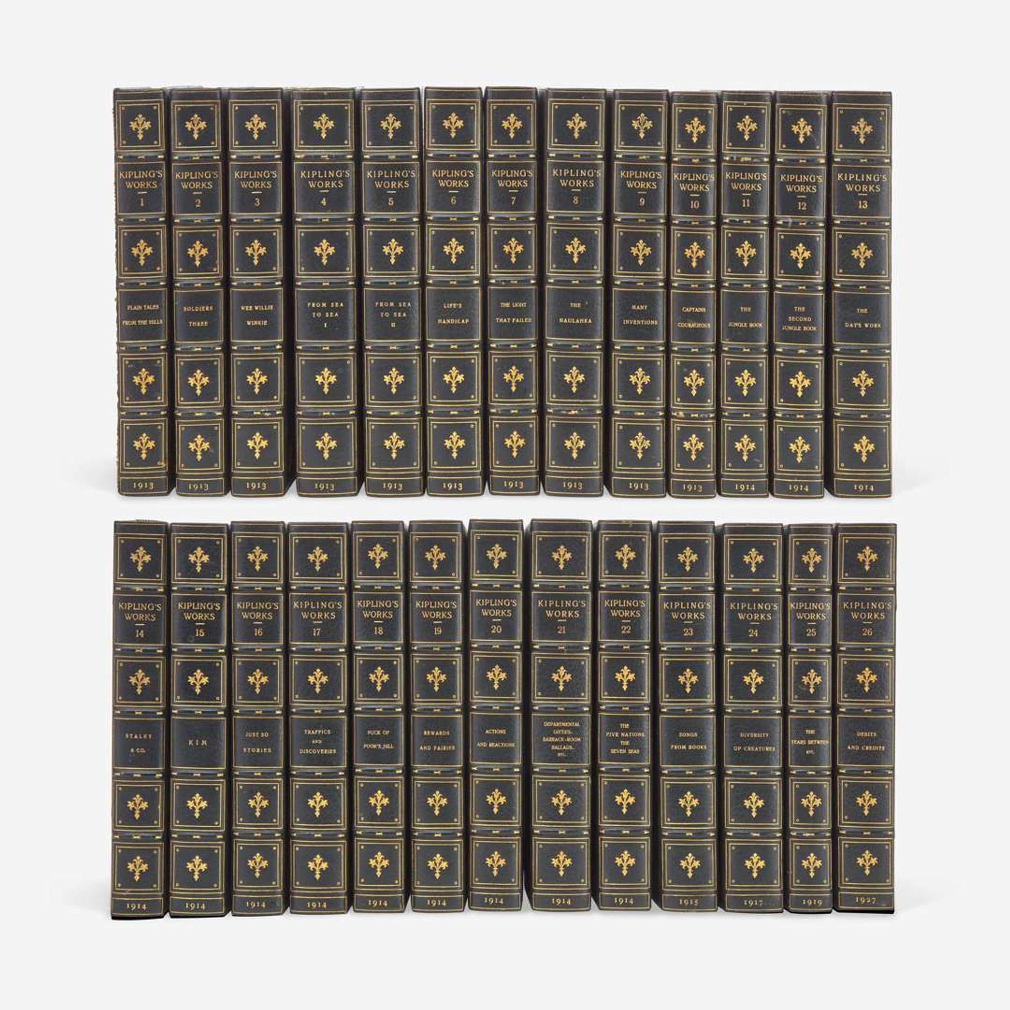 [Fine Bindings] Kipling, Rudyard The Works of Rudyard Kipling