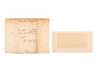 [SIGNERS]. MORTON, John (1725-1777). Autograph document signed ("John Morton Sheriff"). [Chester County, PA], ca 1766-1759. [ With: ] WILSON, James. Document signed ("Wilson"), 1776.