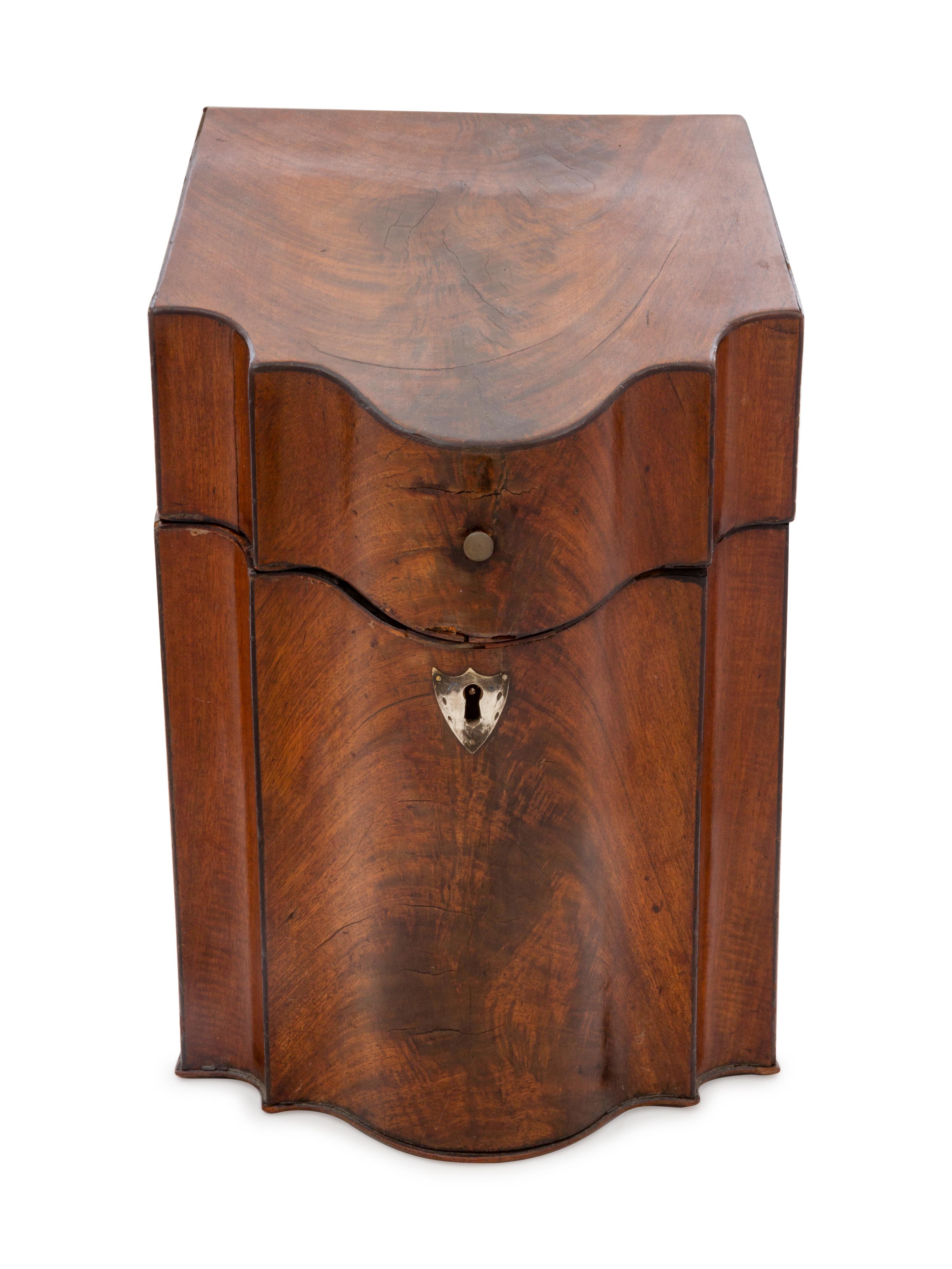 A George III Mahogany Knife Box