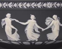 A Wedgwood Black and White Jasperware Centerpiece Bowl