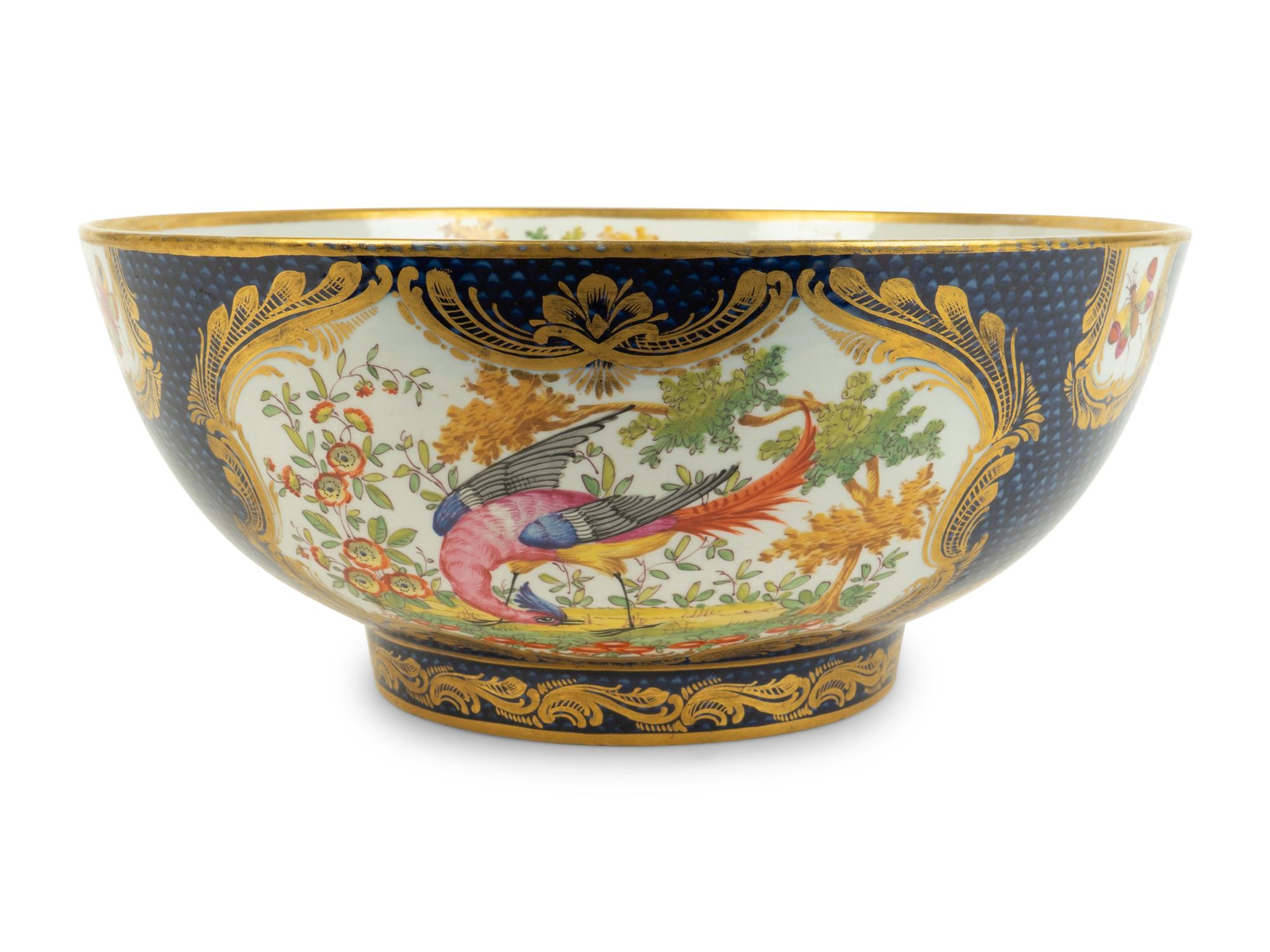 A Chelsea Porcelain Gold Anchor Period Bowl — 18TH CENTURY