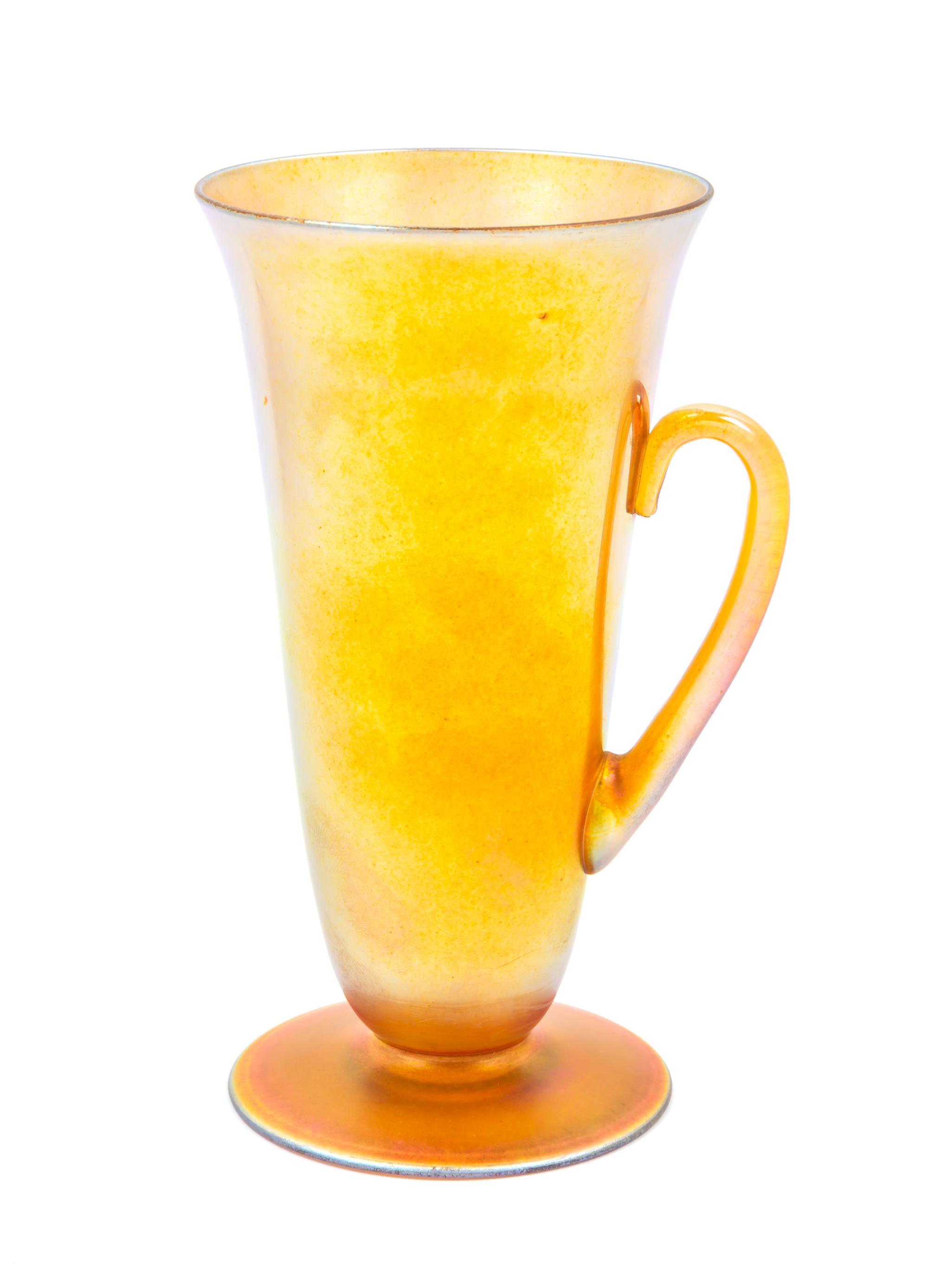 A Steuben Aurene Vase Height 6 1/2 inches. — 20TH CENTURY