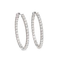 DIAMOND HOOP EARRINGS