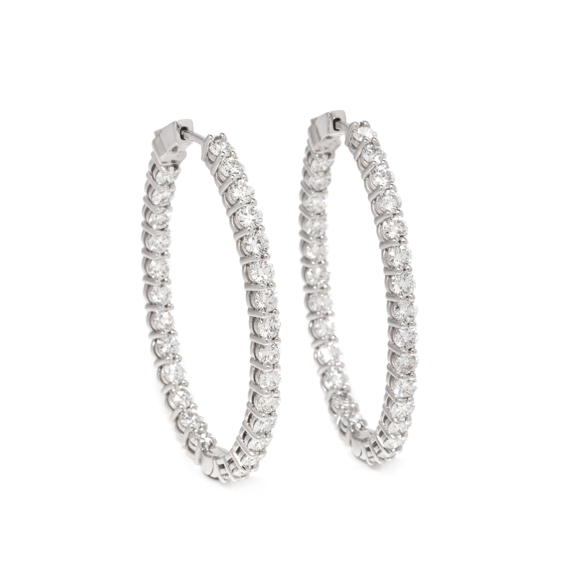 DIAMOND HOOP EARRINGS