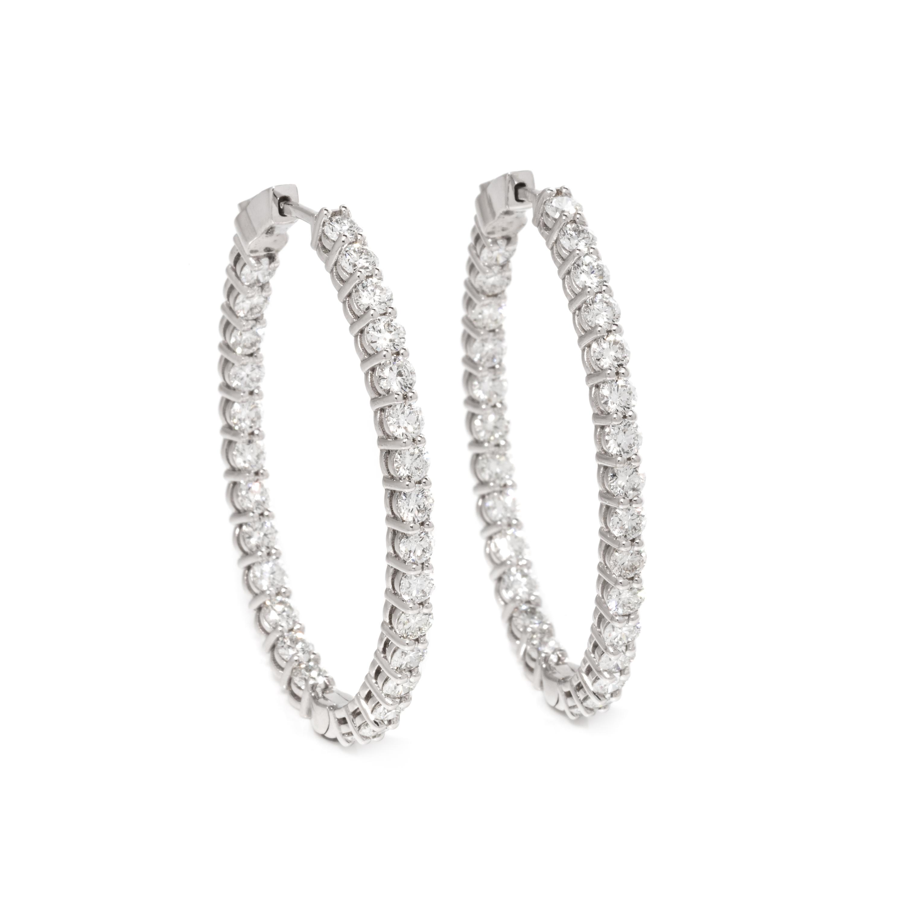 DIAMOND HOOP EARRINGS
