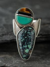 Sterling Silver Abstract Figural Ring