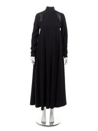 Geoffrey Beene Black Dress with Leather Harness, Fall 1990