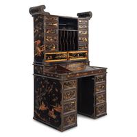 A Japanese Lacquer Bureau Cabinet