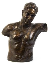 A Bronze Torso, FREDDA BRILLIANT, Height 28 1/2 inches. — FREDDA BRILLIANT,