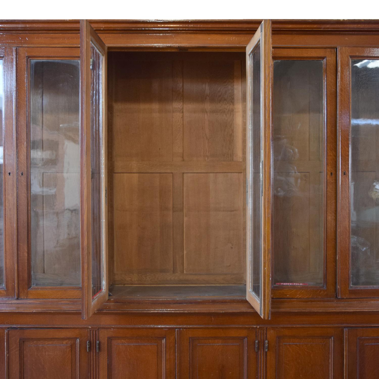 An Oak Display Cabinet, France, Circa 1900,