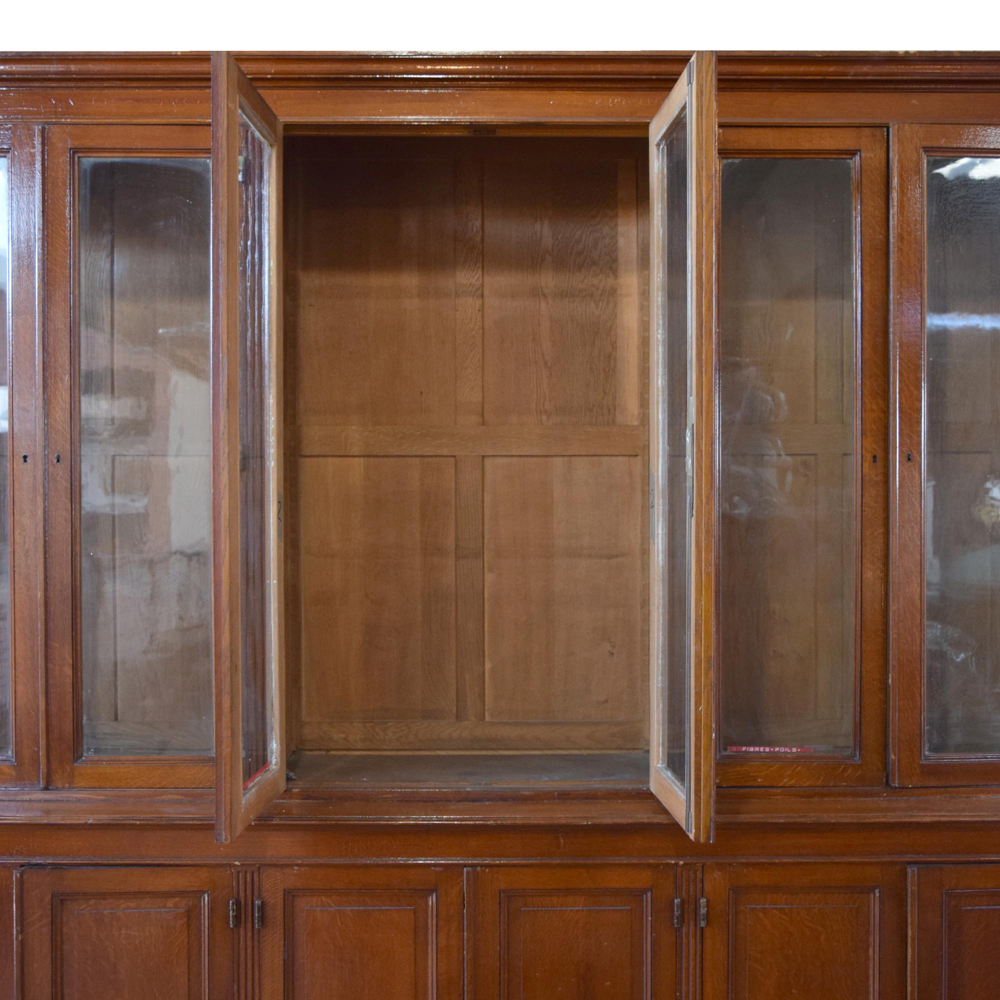An Oak Display Cabinet, France, Circa 1900,